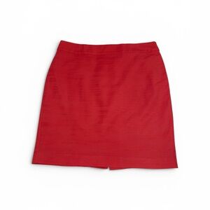 Ann Taylor Coral Pink Textured Pencil Skirt